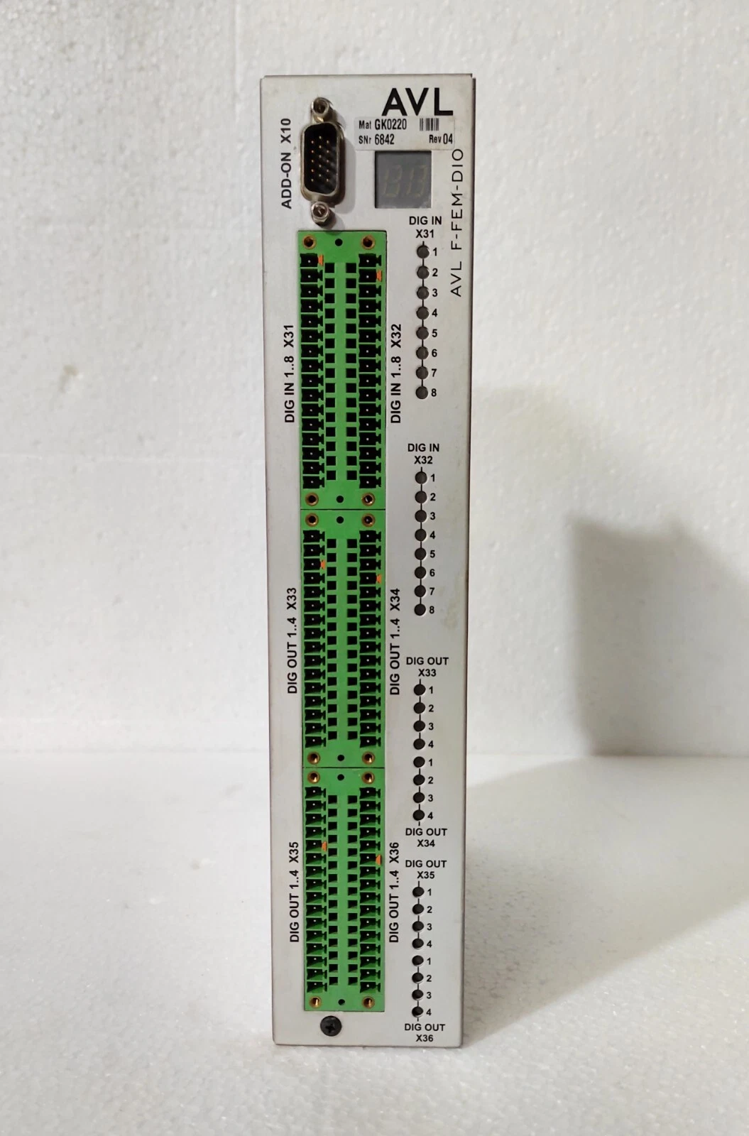 Avl 6260.19 Control Module Avl F-Fem-Dio Rev.04